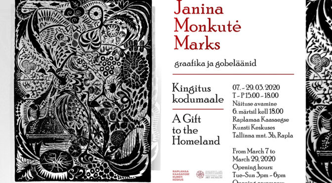 Janina Monkute-Marksi näitus